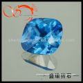 14mm mercury bottom cushion shape blue glass stones(GLSQ0008-14mmKB104)